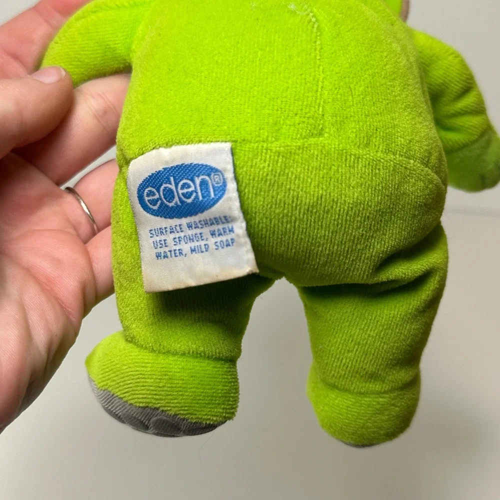 Vintage 1998 Teletubbies Dipsy Plush Eden Green Bean Bag Toy Sparkle Tummy 8